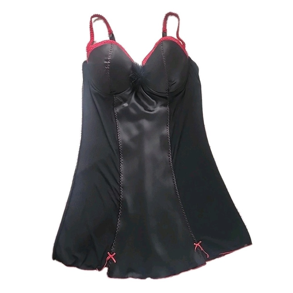 Vintage Y2K Rampage Intimates Bustier Slip Dress Plus Size 1X Lingerie Nightgown
